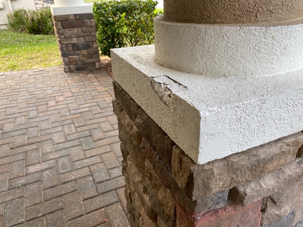 Northeast Florida home exterior during a buyer inspection